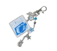 TQUXNGA Portachiavi alla moda che offre opzioni di colore ciondolo borsa per Trendsetter e musica rock Aficionados Trendy Youth Keychain, Blu, Taglia unica
