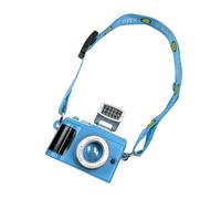 TQUXNGA Portachiavi multifunzione in miniatura con torcia sorridente decorazione in resina portatile Decori compatti per ufficio viaggio amichevole portachiavi sorridente, Blu, Taglia unica