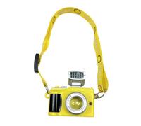 TQUXNGA Portachiavi multifunzione in miniatura con torcia sorridente decorazione in resina portatile Decori compatti per ufficio viaggio amichevole portachiavi sorridente, Giallo, Taglia unica