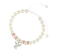 TQUXNGA Set regalo per la Prima Comunione, con ali d'angelo, con perle autentiche, ciondolo decorativo a forma di croce di angelo, gioiello per comunione religiosa, Angel diamonds, come descritto