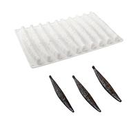 TQUXNGA Stampo in silicone per baccelli di vaniglia, torte, mousse e cioccolato, da cucina, per uso domestico e commerciale, attrezzatura creativa per la creazione di torte