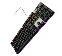 TQUXNGA Tastiere meccaniche resistenti dell'acqua di AntiGhosting 82 con i commutatori blu e RGBs che accendono le tastiere di gioco dei commutatori blu