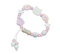 TQUXNGA Unico tessuto a mano in ceramica cane texture ceramica per gli appassionati di arte e gioielli fatti a mano fan braccialetti dell'amicizia moda, Misura unica, come descritto