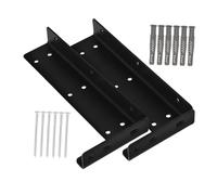 TQVLNMCR 2 staffe galleggianti resistenti for montaggio a parete Supporto invisibile for mensole for mobili e unità TV Design versatile con vantaggi estetici e di risparmio di spazio