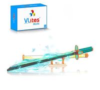 TQVLNMCR Kit di Modelli di Blocchi di Costruzione di Spade, 771 Pezzi da 39,2 Pollici Anime Cosplay Samurai Katana Sword Building Blocks, con Fodero e Staffa(1512)