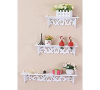 TQVLNMCR Mensola da parete moderna e minimalista, decorazione da parete, mensola creativa con assicelle, gancio for mensola pastorale, perforazione gratuita.