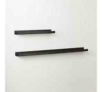 TQVLNMCR Mensola sospesa a parete, in una parola, salva spazio, utilizzabile in soggiorno, camera da letto, cucina, nero, 60 cm, 100 cm(60cm)