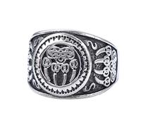 TQWSVUM Anello Artiglio Orso Vichingo Nordico -Anello da Uomo Con Zampa D'orso Con Nodo Celtico In Acciaio Inossidabile -Gioielli Amuleti Animali Vintage Classici Punk Gotici Lucidati A Mano