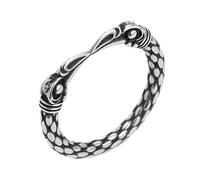 TQWSVUM Anello Con Aquila Vichinga Per Uomo Donna - Anello A Bocca D'Aquila In Acciaio Inossidabile Nordico - Anello Dito Con Testa Aquila Hip Hop Per Motociclista Punk Vintage Unisex Cool Bird