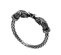 TQWSVUM Anello Corvo Celtico Vichingo -Anello da Uomo A Doppia Testa di Corvo In Acciaio Inossidabile -Mitologia Norrena Vintage Huginn E Muninn Pagan Animal Amulet Ring Statement Jewelry