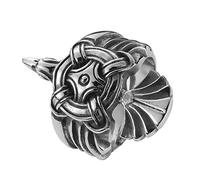 TQWSVUM Anello Corvo Nordico Per Uomo, Anello Corvo Vichingo In Acciaio Inossidabile Odin, Regalo di Gioielli Amuleto Anello Animale da Festa Punk Gotico Moda Vintage