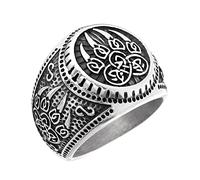 TQWSVUM Anello di Zampa D'orso Celtico Vichingo for Uomo, Anello Men'artiglio del Lupo Berserker In Acciaio Inossidabile, Norvegese Scandinavo Pagano Amuleto Slavic Gioielli Regalo