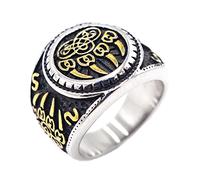TQWSVUM Anello di Zampa D'orso Celtico Vichingo for Uomo, Anello Men'artiglio del Lupo Berserker In Acciaio Inossidabile, Norvegese Scandinavo Pagano Amuleto Slavic Gioielli Regalo