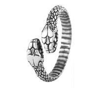 TQWSVUM Anello Ouroboros - Uomo Donna Anello Drago Vichingo Norvegese - Unisex Acciaio Inossidabile Vintage Gotico Punk Serpente Anello Animale Amuleto Pagano Moda Rock Party Gioielli