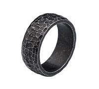 TQWSVUM Anello Runa Vichinga Per Uomo Donna -Anello In Acciaio Inossidabile Nordic Futhark -Fashion Vintage Pirate Ring Gothic Style Celtic Pagan Amulet Jewelry