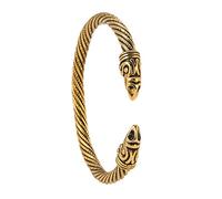 TQWSVUM Bracciale A Polsino Corvo Vichingo Norreno- Bracciale Aperto Uomo Donna in Acciaio Inossidabile Odin Crow - Amuleto Animale Pirata Nordico Moda Gioielli da Polso Vintage Lucidati