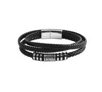 TQWSVUM Bracciale in Pelle con Perline Runiche Vichinghe da Uomo - Braccialetto in Pelle Intrecciata Multistrato in Acciaio Inossidabile Mito Norreno - Gioielli Coppia Amuleto per Animali Odin