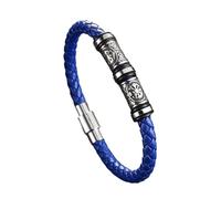 TQWSVUM Bracciale in Pelle Perline Bussola Vichinga per Uomo E Donna - Braccialetti Norvegesi in Acciaio Inossidabile Rune Vegvisir E Braccialetti con Polsini in Corda Intrecciata Pagana Vintage