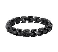 TQWSVUM Bracciale Viking Dragon in Acciaio Inossidabile - Nordic Mens Dragon Keel Chain Link Bracciale -Fatti A Mano Heavy Vintage Dragon Scale Bangle Gioielli di Moda
