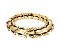 TQWSVUM Bracciale Viking Ouroboros da Uomo Nordico, Bracciale in di Drago in Acciaio Inossidabile, Gioielli Vintage Punk Scheletro Drago Celtico Braccialetto Pesante