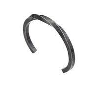 TQWSVUM Braccialetti A Polsino con Rune Vichinghe Per Uomini E Donne - Rune Elder Futhark Nordiche In Acciaio Inossidabile Mobius Bangle - Polsino Aperto Fatto A Mano Gioiello Amuleto Pagano
