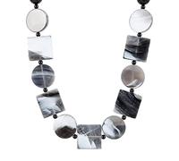TQWSVUM Collane Acriliche A Catena Grossa per Le Donne - Perline in Resina Acrilica Girocolli con Ciondolo Geometrico - Gioielli Fatti A Mano con Collane in Plastica Boema