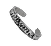 TQWSVUM Norse Viking Celtic Knot Thor's Hammer Bracciale - Uomo Donna Acciaio Inossidabile Odin Mjolnir Amuleto Cuffia - Nordic Fashion Vintage Pagan Pirate Gioielli