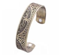 TQWSVUM Viking Tree of Life Yggdrasil Cuff Bangle Bracelet, Men Celtic Knot Regolabile Braccialetto Aperto, Nordic Norway Vintage Gothic Style Pagan Amulet Jewelry