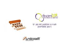 TR 20 KIT PATTINI A RULLI PORTATA 20 T UNICRAFT