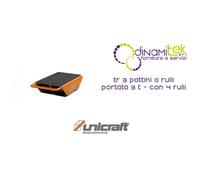 TR 3 PATTINI A RULLI PORTATA 3 T - CON 4 RULLI UNICRAFT