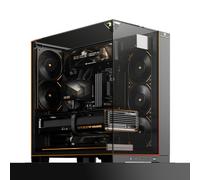 TR A70 Vision PC Case - Illuminazione ARGB da 5 V, design a rete per un raffreddamento ottimale, spazi disco rigido flessibili, ideale per il montaggio fai da te, con display da 9,16 pollici