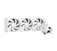 TR Aqua Elite 360 V5 ARGB - Raffreddatore per CPU liquido, 360 mm, AIO, 3 ventole PWM, effetto illuminazione ad anello sottile, per AM4/AM5, Intel LGA1851/1700/115x, colore bianco