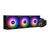 TR CORE VISION 360 Black ARGB CPU AIO Cooler,Schermo LCD IPS con risoluzione 480 x 480,per AM5&Intel 1700/1851,Radiatore ad alte prestazioni 360 Specs raffreddato ad acqua con schermo rimovibile da