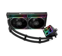 TR -Frozen Infinity 240 BLACK CPU Water Cooler, con doppie ventole Infinity Mirror PWM da 124 mm, per Intel 1150/1151/1200/2011/1700/1851 e AMD/AM4/AM5, 240 Dimensioni Infinity Mirror Radiatore di