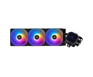 TR Frozen Prism 360 BLACK ARGB, raffreddatore a liquido per CPU con ventola PWM da 120 mm, dissipatore di calore integrato per AMD/AM4/AM5, INTEL 1700/1150/1151/1200/2011