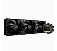 TR FW 360 Nero-360 mm AIO CPU Liquid Cooler, Display LCD IPS con risoluzione 320 x 240, per AM4 / AM5 / Intel LGA1700,'2,4 pollici'Display LCD assorbente il magnete per le immagini, nero