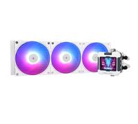 TR FW 360 White ARGB-360 mm AIO CPU Liquid Cooler,IPS LCD Screen with 320 * 240 Resolution,for AM4/AM5/Intel LGA1700,'2.4 inch'Magnet-Absorbent LCD Screen for Images -White