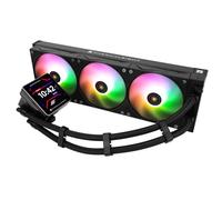 TR Grand Vision 360 ARGB - Raffreddatore CPU nero AIO PC 360, sistema di raffreddamento ad acqua, display LCD IPS con risoluzione 480 x 480, per AM4/AM5, Intel LGA1700/1851, pompa ad alte prestazioni