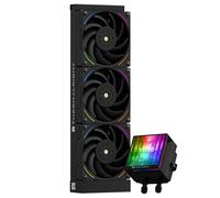 TR Hyper Vision 360 ARGB Raffreddatore liquido CPU AIO nero, display LCD IPS con risoluzione 480x480 per AM5/Intel LGA1851/1700 LCD 3,95 pollici che assorbe i magneti per le immagini