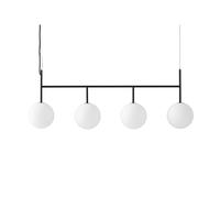 Menu TR Bulb sosp. LED 4 luci nero/opale satinato Menu