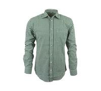 TR Martha Camicia tradizionale bavarese da uomo Oktoberfest camicia a maniche lunghe a quadri, in cotone Comfort Fit rosso, verde, blu S-3XL, verde, XL