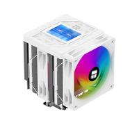 TR-Thermalright Peerless Assassin 120 Vision ARGB White CPU Cooler, doppia torre con 6 heat pipe - schermo IPS da 2,8", doppia ventola PWM, per AM5/AM4, Intel lga1851/1700/1150/1151/1200
