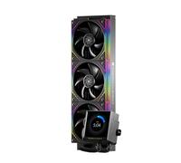 TR-Thermalright Peerless Vision 360 ARGB Black Liquid CPU Cooler, schermo LCD IPS da 3,95" con risoluzione magnetica 480 x 480, 360 mm Aio, ventola CPU, splicing wireless, per AM4/AM5, LGA1851/1700