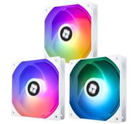 TR -TL-C12CW-S X3 CPU Fan 120mm Bianco ARGB Case Ventola di raffreddamento, 4pin PWM Silent Computer Fan con cuscinetto S-FDB incluso, fino a 1550RPM ventola di raffreddamento (3 quantità)