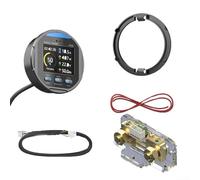 TR24 Coulomb Meter con custodia IP68 e schermo a colori retroilluminato regolabile per LiFePO4 per il monitoraggio della batteria (100A)