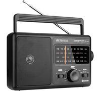 TR626 Radio Bluetooth Portatile, Radio Analogica, FM MW SW LW Multibanda, Vintag