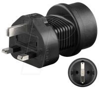 Goobay 95307 Adattatore di Rete, 13 A, Tipo G, BS 1363