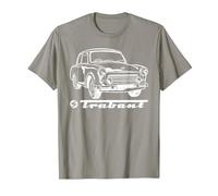 TRABANT Trabi Auto DDR Germany Magliette Maglietta, Uomo, Ardesia, L