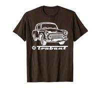 TRABANT Trabi Auto DDR Germany Magliette Maglietta, Uomo, Marrone, L