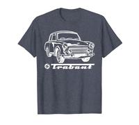 TRABANT Trabi Auto DDR Germany Magliette Maglietta, Uomo, Pervinca, L